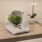 fehér florárium környezetbarát kialakítással
